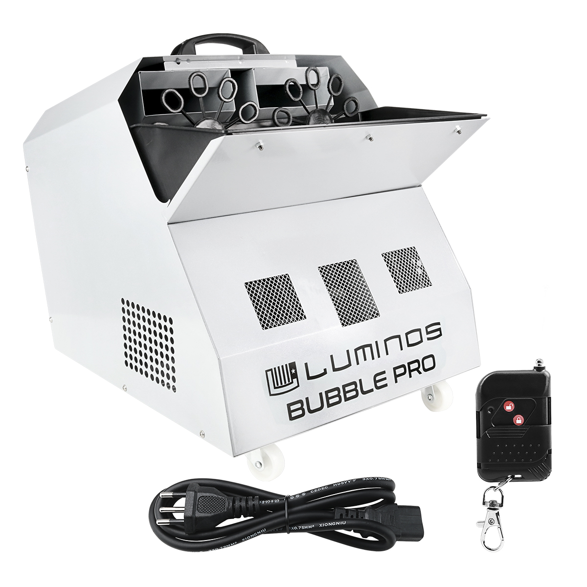 FT12 5264 MAQUINA DE BOLHA 2 DISCOS 220V COM CONTROLE REMOTO BUBBLE PRO LUMINOS-THUMB